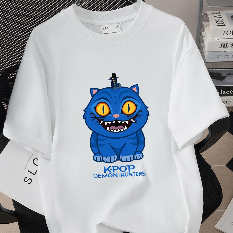 Kpop Korean Wave Witch Hunt trendy casual short sleeved printed T-shirt 5988 KTB