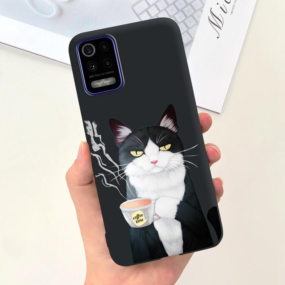 Чехол для телефона LG K52 Q52 2020, мягкий матовый силиконовый чехол для LGK52 LGQ52 2020, чехол в готическом стиле, мультяшная задняя крышка, милый узор