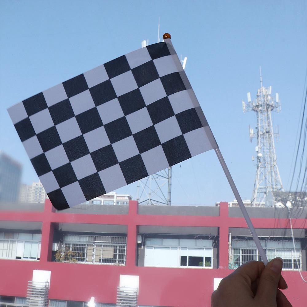 Flag Racing Party Sport Events Check Flag Racing Polyester Flags Waving Flags Racer Checkered Flags