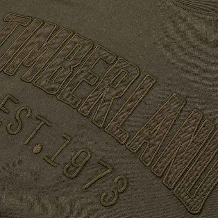 Timberland Мужская футболка с коротким рукавом, летняя, удобная, повседневная, дышащая, с принтом, топы, армейско-зеленый A6QVVA58
