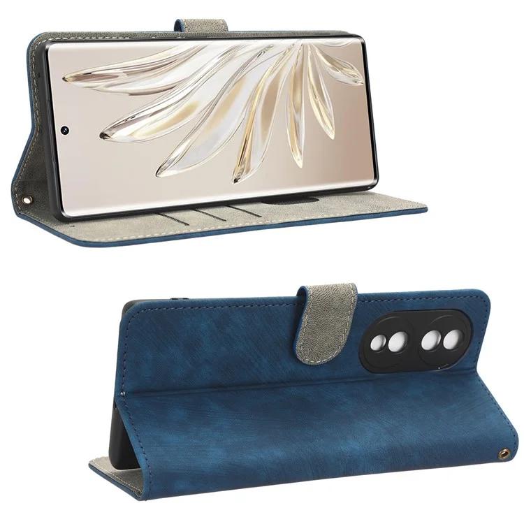 Чехол-кошелек из искусственной кожи с блокировкой RFID для Honor 70 5G, складной чехол-подставка с ремешком на руку