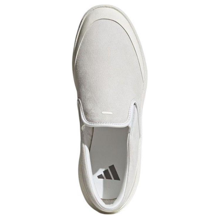 Adidas Labcourt Минималистичные Удобные Нескользящие Прочные Низкие Кеды для Скейтборда Унисекс Кроссовки Серо-Белые JS4171