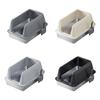 High Side Cats Toilet AntiSplash Fence Removable Panel Litter Tray For Large Cats Odor Control System With Cleaning Tool