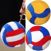 Seat Cushion Soft Furry Fabric Sports Throw Pillow Realistic Volleyball Shape Stuffed Cushion For Work Home Relaxation