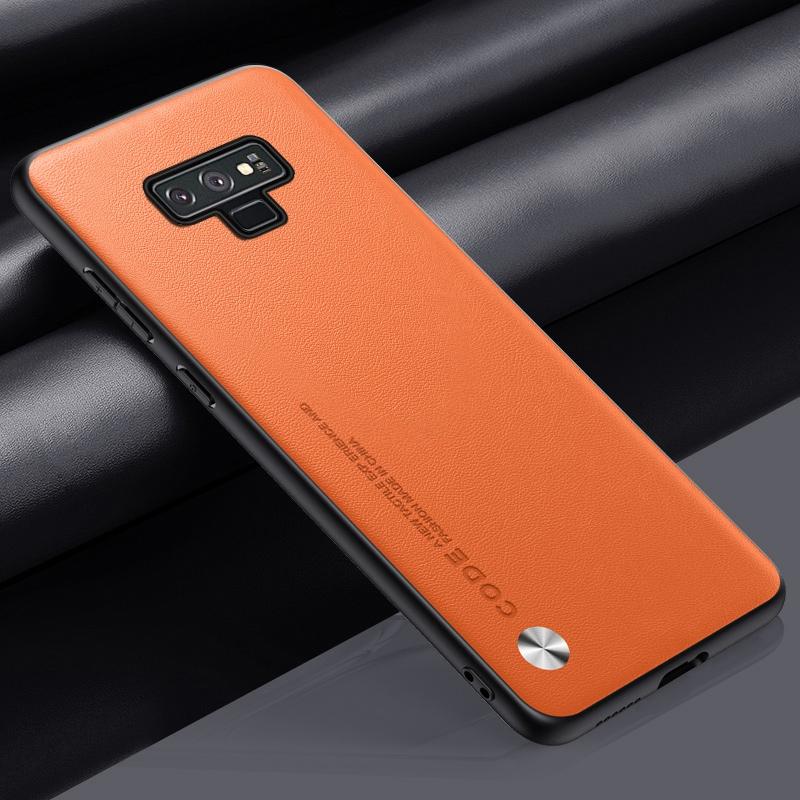 Роскошный чехол из искусственной кожи для Samsung Galaxy Note 9, задняя крышка, силиконовый защитный чехол для телефона Samsung Note 8 Note8 Note9 Coque