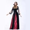 Halloween Adult Costume Vampire Witch Queen Long Dress Party Uniform DS Costume