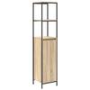 VidaXL Meuble de salle de bain avec étagères chêne sonoma 36x35x165 cm, armoire de rangement de salle de bain, armoire de 861908