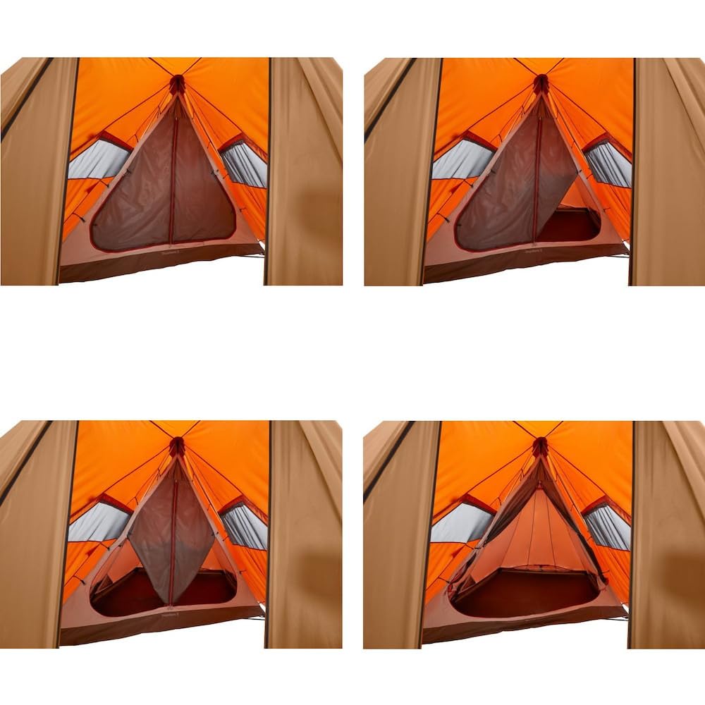 Палатка для кемпинга NORDISK Outdoor Thrym Helm 3 Tipi Type Pole Free 3 человека 3 122055 Picante/Cashew (Тримхейм ПУ)