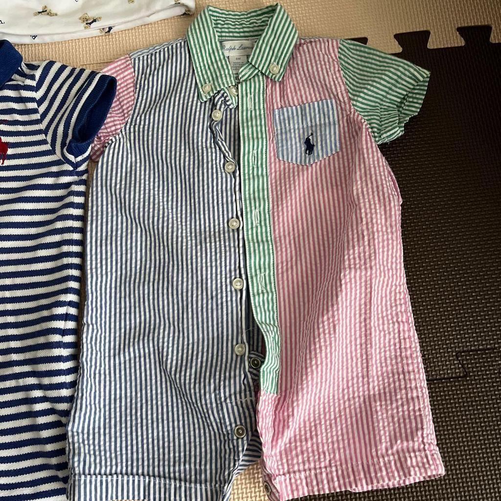 Б/у боди Ralph Lauren с шапкой-кепкой с изображением медвежонка Поло