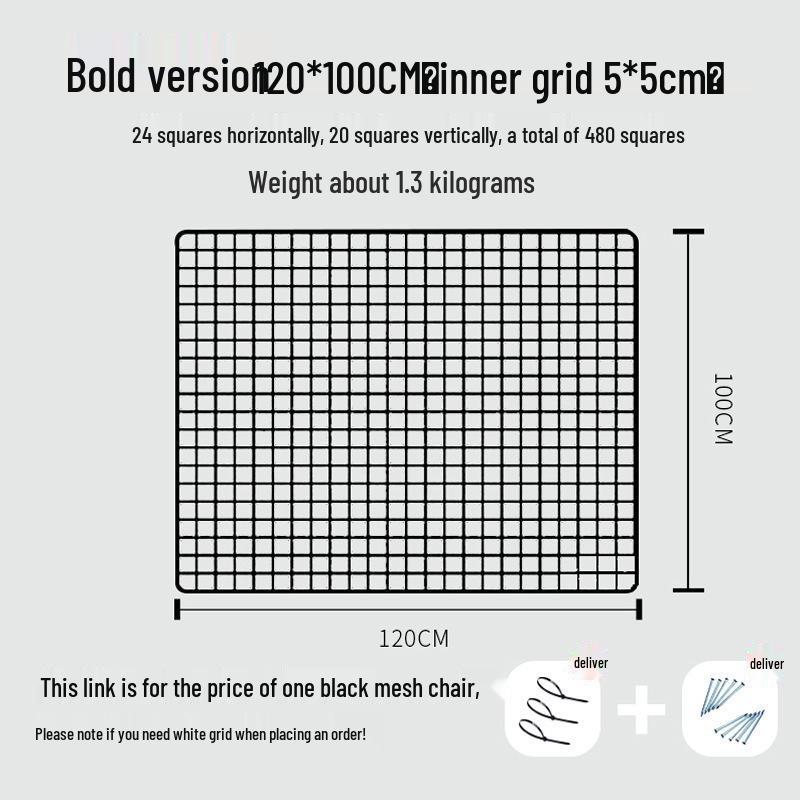 Black Iron Mesh Jewelry Photo Display Grid