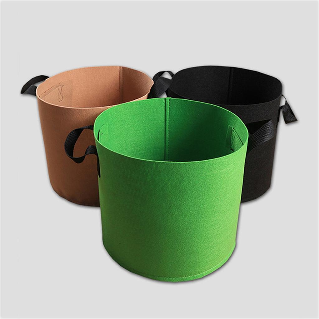 Plant Grow Bag Nonwoven Fabric Pots Plant Growing Bags Vegetable Planter Bags Suitable for Indoor and Outdoor Garden Use
