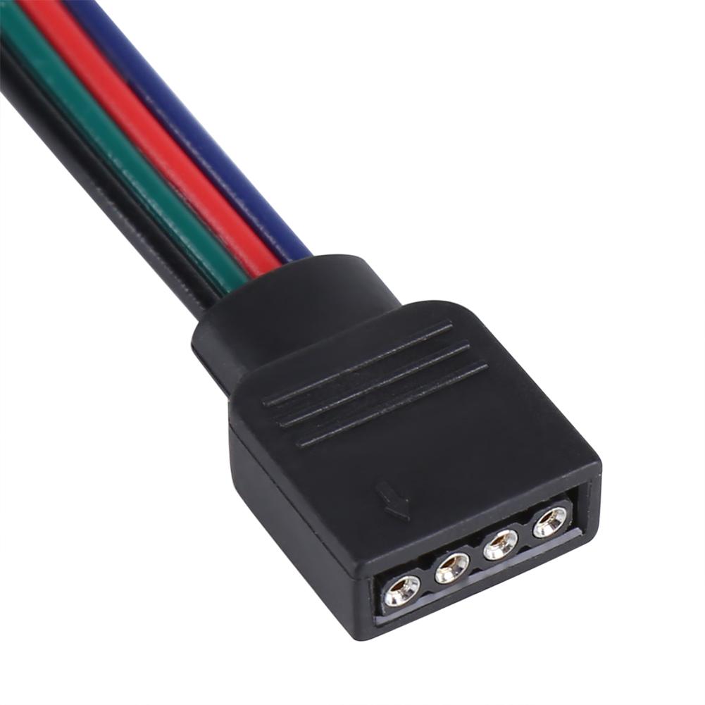 20 шт. 4-контактный разъем для проводов для RGB светодиодных лент 5050/3528/3014, длина 10 см, female
