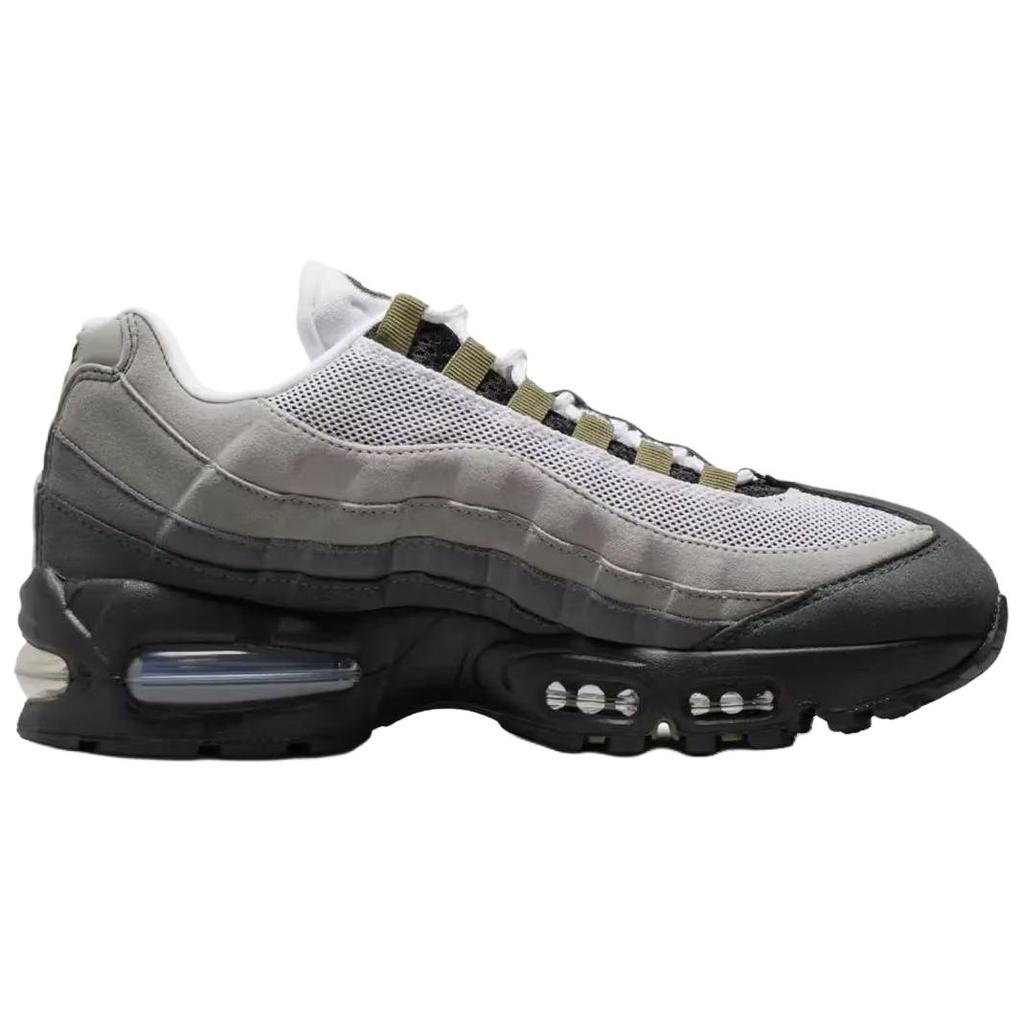 Nike Air Max 95 Big Bubble - Черный Средне-Оливковый Женские Кроссовки Зеленый Белый Светоотражающий Серебристый HJ5996-003