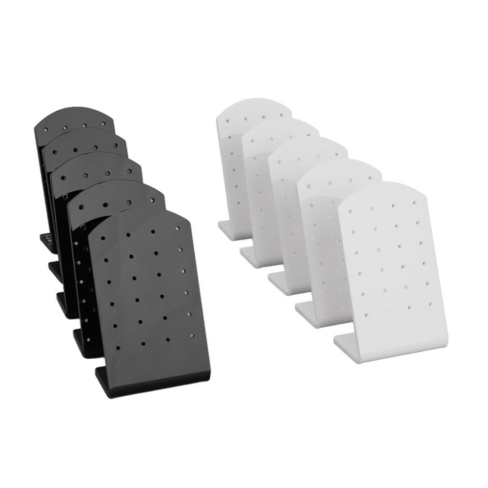 24 Holes Earring Holder Organizer L Shaped Design Ear Studs Display Stand Bedroom Organizer
