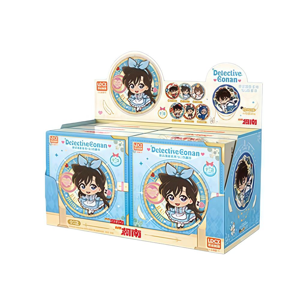 Original LX Detective Conan Fairy Tale Roaming Series Badge Blind Box Anime Character Collection Fashion Surprise Toy
