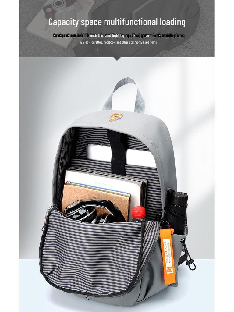 Мужской многофункциональный рюкзак с двойными лямками - Британский стиль, Минималистичная мода для деловых людей и студентов.