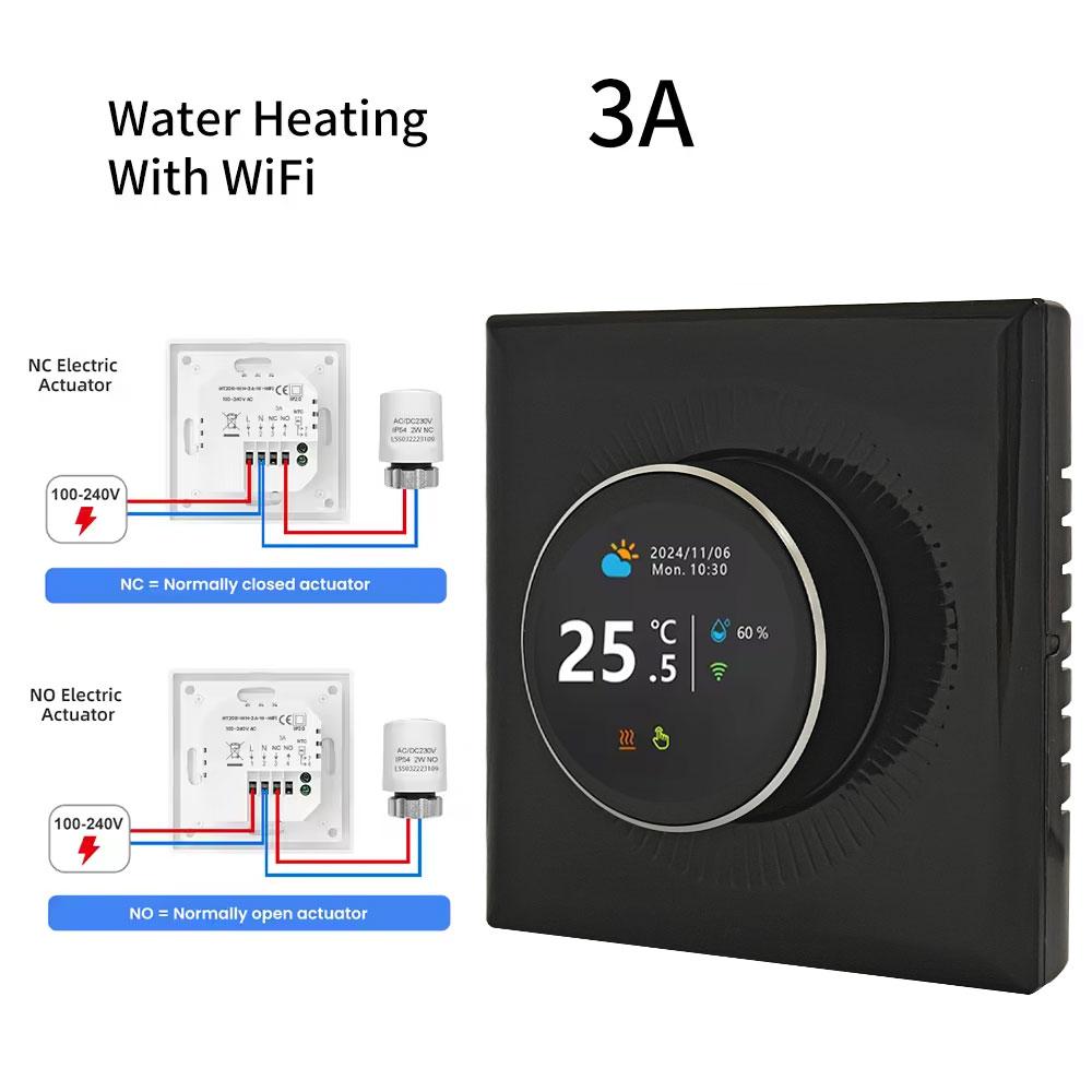 WiFi Умный Термостат-Ручка для Напольного Отопления Водяного Газового Котла Домашний Комнатный Программируемый Контроллер Температуры Tuya Alexa Google Home Форсунки 6
