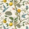 Обои самоклеящиеся Blue Bird Fresh Lemon Tree Peel and Stick Съемные Водонепроницаемые Предварительно проклеенные Домашний декор Настенное покрытие