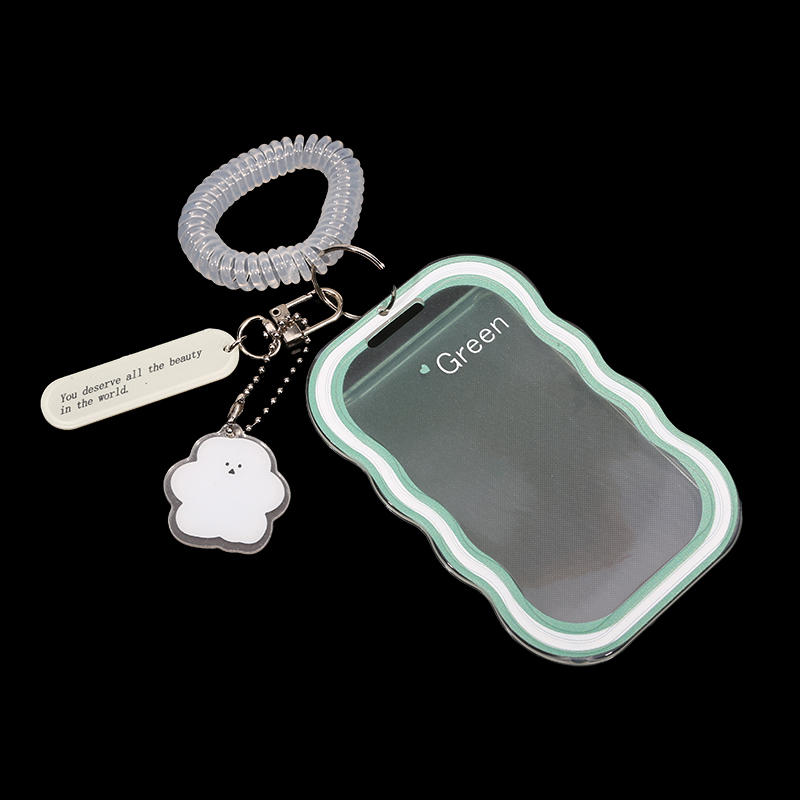 Креативный дизайн Kpop держатель для фотокарточек Прозрачный держатель для карточек Брелок для фото чехлы для автобусных карточек Чехол для студенческих карточек Защитник для фотографий
