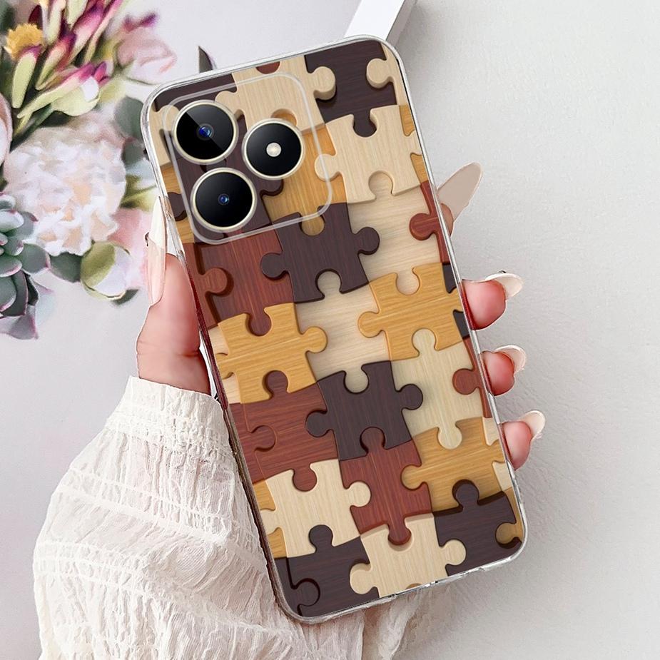 For Realme Note 50 Case RMX3834 Cute Cat Painted Cover Clear Silicone Soft TPU Phone Case For Realme Note 50 Note50 Fundas Coque