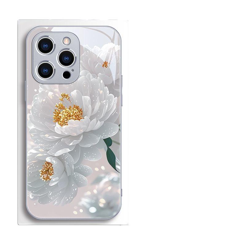Dudan Rose подходит для чехла для мобильного телефона iPhone11promax, новый стеклянный чехол для iPhone11pro в модели 'ins violent'.