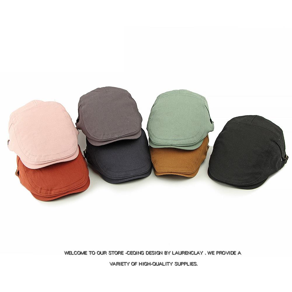 Хлопковая кепка Мужской берет Британская винтажная кепка-козырек Женская кепка с козырьком