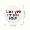 500pcs/Roll Thank You for Your Order Stickers - Matte Round Discount Labels Suitable for Ecommerce, Retail, Customer Appreciation Gifts - Quick Order
