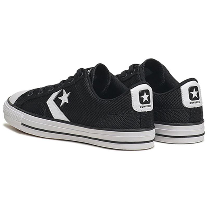 Converse Star Player 76 Повседневные и удобные эспадрильи с низким верхом Унисекс Черно-белые