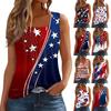 Square Collar Tank Top Women Print Tank Tee Casual Loose Fit Sleeveless Shirt