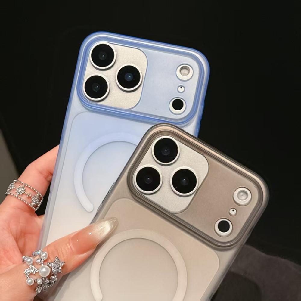 Роскошный Магнитный Мягкий Силиконовый Чехол Magsafe Для iPhone17 16 15 14 13 12 11 Air Pro Max Plus Матовый Градиентный Полупрозрачный ТПУ Чехол