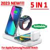 30W 4 In 1 Fast Wireless Charger Stand Foldable Charging Station For Apple Watch Samsung Huawei iPhone 14 13 12 Pro Max AirPods