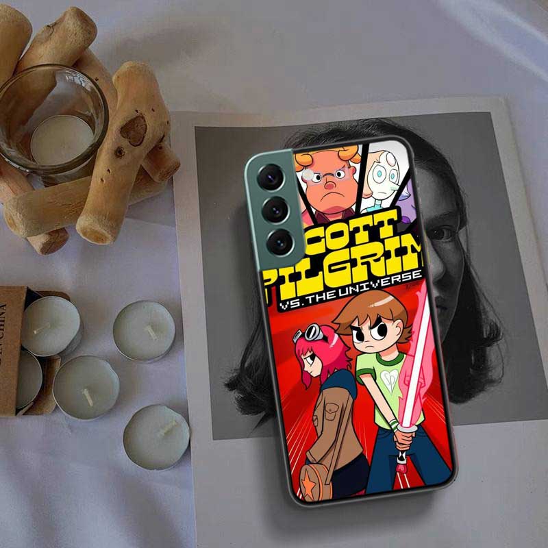Scott Pilgrim anime Phone Case For Samsung Galaxy S22 S25 Ultra S21 S10 Plus S26 Edge S20 S23 S24 FE Cover Silicone Soft TPU