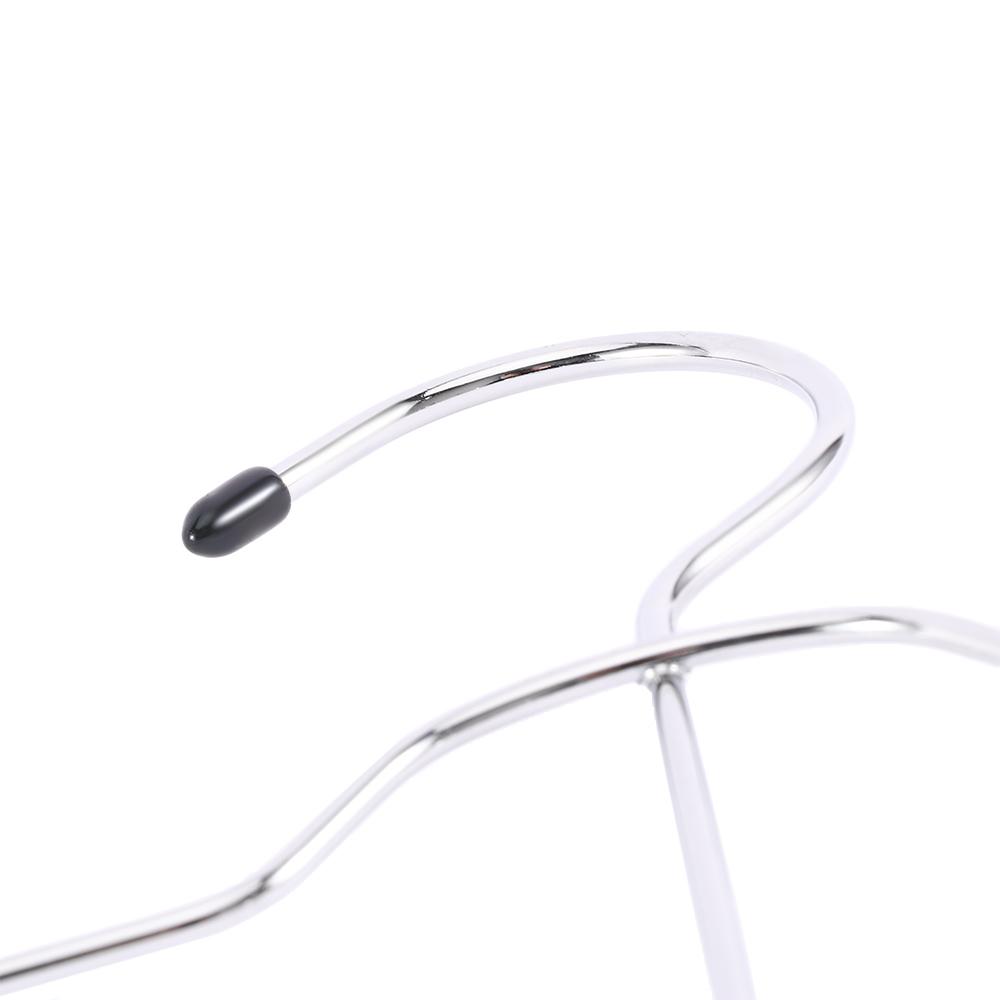 Multilayer Stainless Steel Space Saving Storage Organizer Racks Trousers Clip Hangers Holder