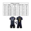 Real Madrid Ronaldo Kids Soccer Jersey Set, Black, Polyester Football Kit for Youth Training and Match