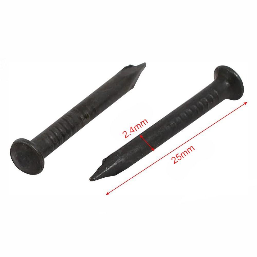 378 шт. черных цементных стальных гвоздей длиной 1 дюйм, высокопрочный крепеж для кирпича, бетона