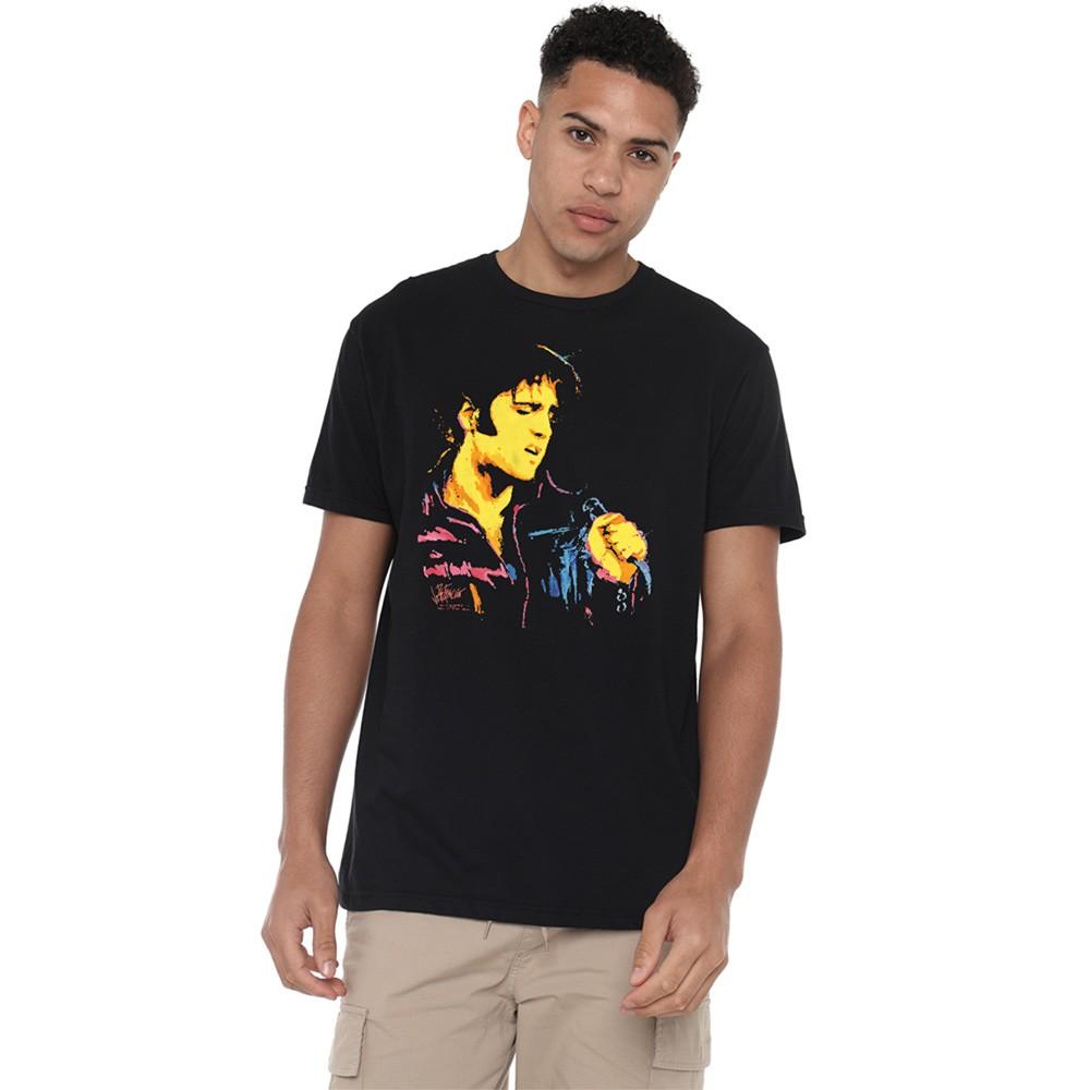 Elvis Presley Neon Elvis Unisex T-Shirt S-5XL, Black
