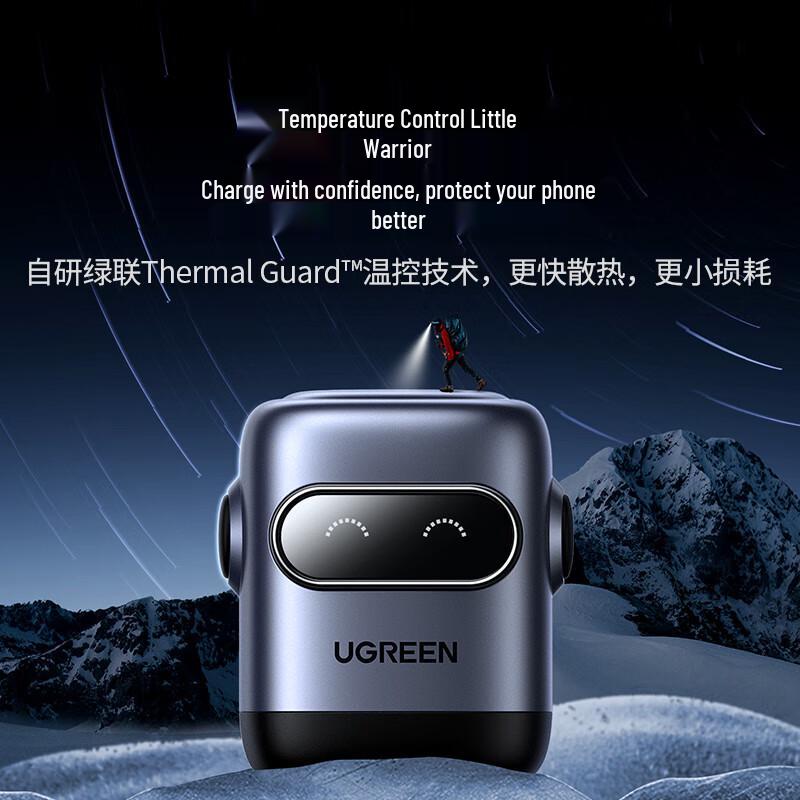 Ugreen 65-ваттное GaN-зарядное устройство Robot PD с несколькими портами Type-C