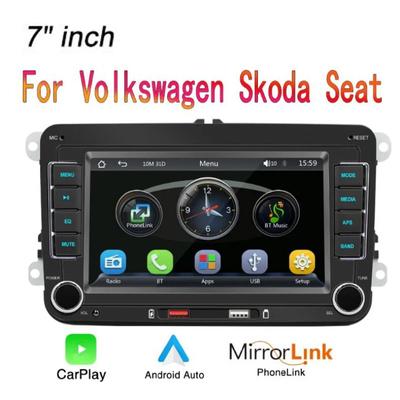 7" 2 Din HD Car Media Video RDS Airplay Car Radio Wireless CarPlay Android Auto Stereo Audio для VW/Seat/Skoda/Passat/Golf/Polo