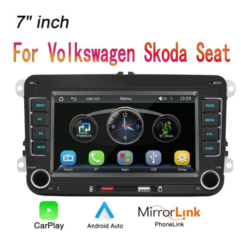 7" 2 Din HD Car Media Video RDS Airplay Car Radio Wireless CarPlay Android Auto Stereo Audio для VW/Seat/Skoda/Passat/Golf/Polo