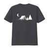 Womens Camping T Shirt Black 2XL vintage Washed Slightly Stylish Top For Everyday Wear Breathable homme designer clothes Unisex