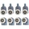 4Pairs Fastener Hardware Runner Wheels 23mm 25mm Sliding Door Pulley Durable Shower Door Roller