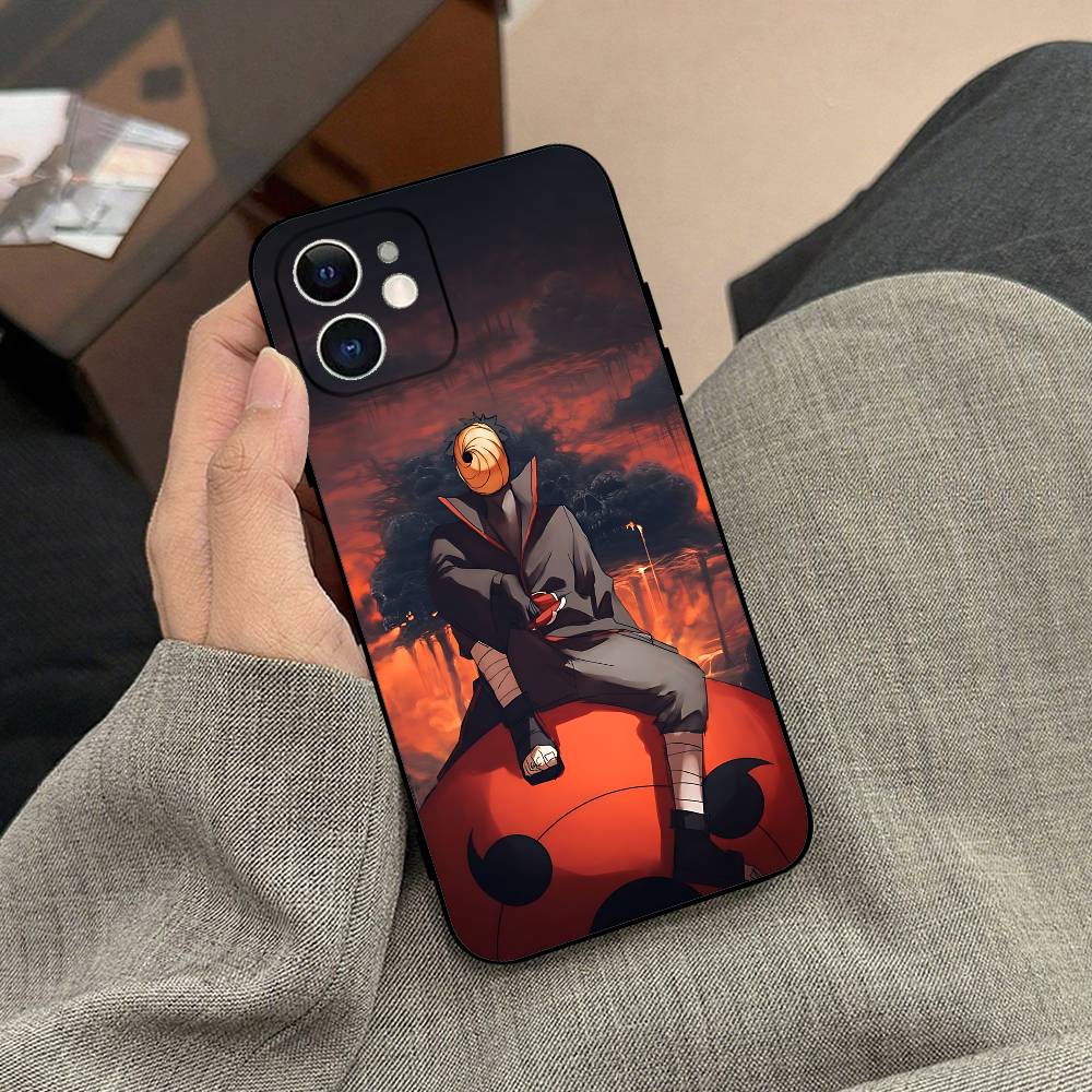 Y-UchihaT Obito Phone Case Black Phone Case For IPhone 17/16/15/13/14 Pro Max/ 11Plus/X/Xr/Xs Max 13mini
