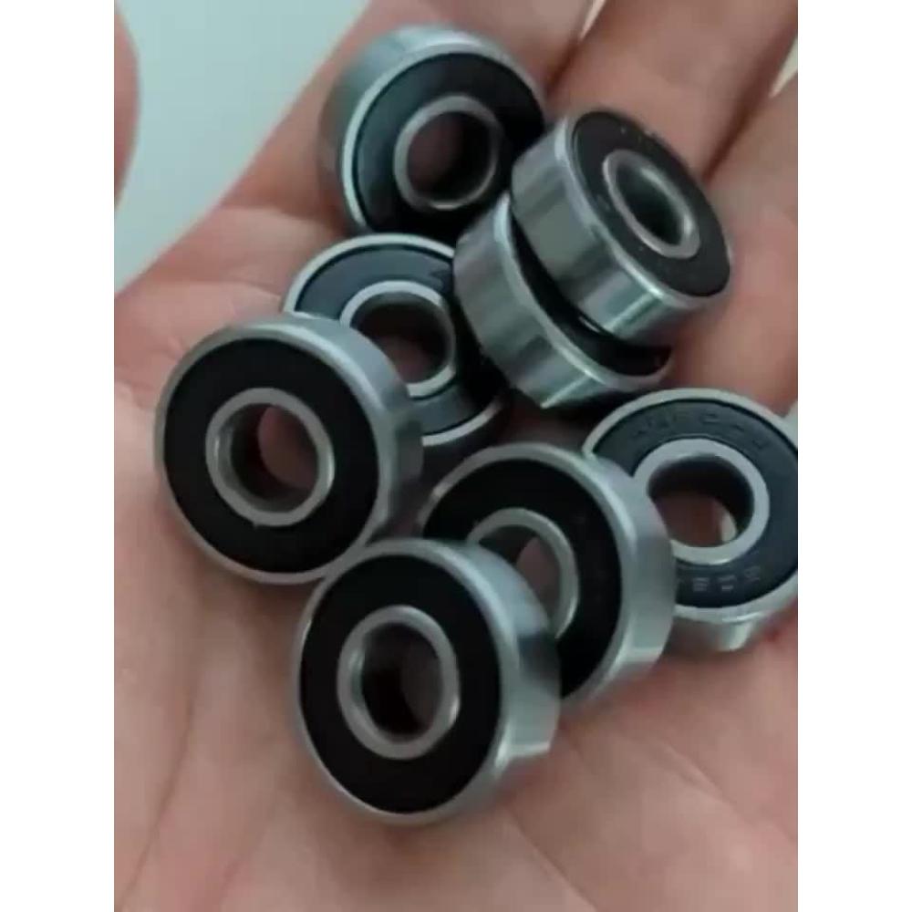 12/24 шт. 608RS ABEC-9 Шарикоподшипники, Прочные подшипники из углеродистой стали для скейтборда, лонгборда, роликовых коньков, фиджет-спиннера