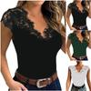 Womens Casual Sexy Slim Solid Lace V-Neck Ladies Sexy  Lace Erotic Lingerie Tank Top