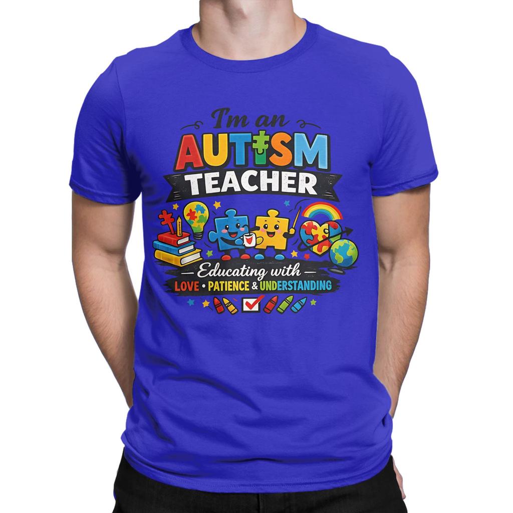 Love Patience Understanding Funny 100 Cotton Tshirt Autism Tops Tees For Unisex