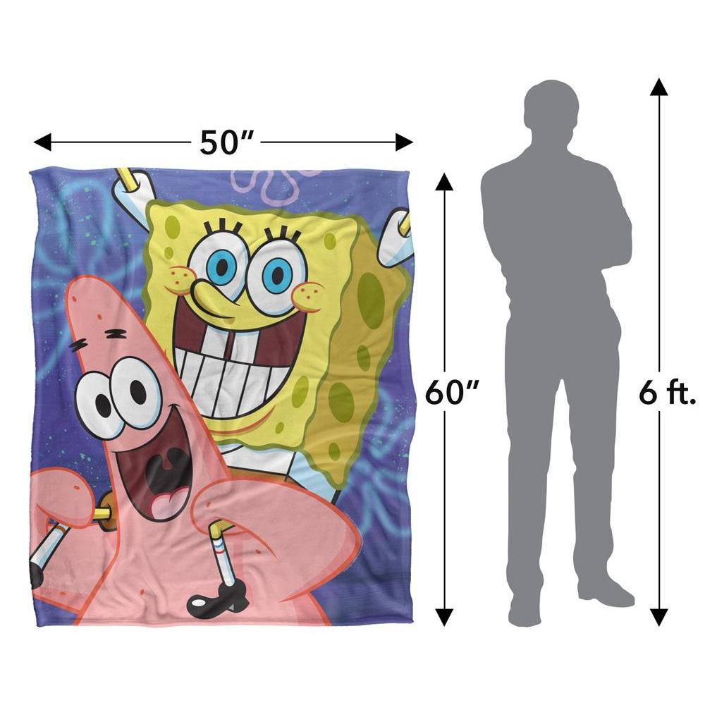 SpongeBob SquarePants Silky Cropped Patrick Star Supersoft Blanket