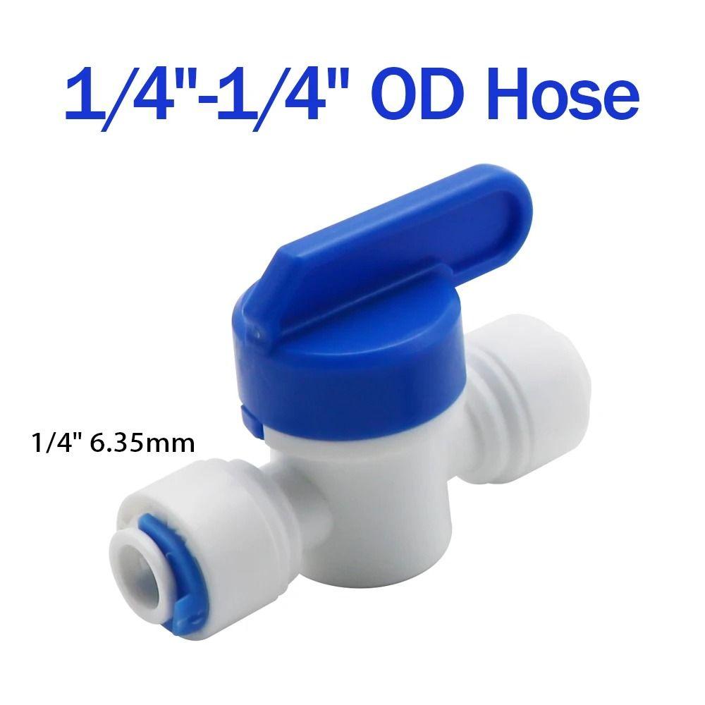 1 шт., водопроводный прямой пластиковый шаровой кран с наружной и внутренней резьбой, фитинг для трубы, новый шланг, быстроразъемный соединитель