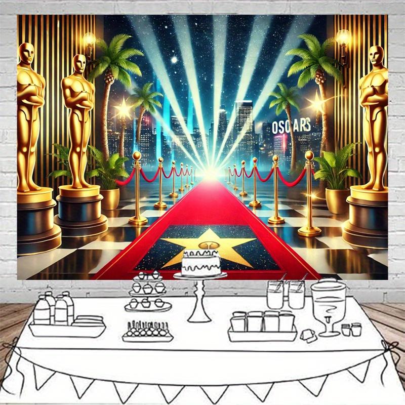 One piece, red carpet Oscar Award, party banner, anniversary banner, birthday party decorative background, holiday party