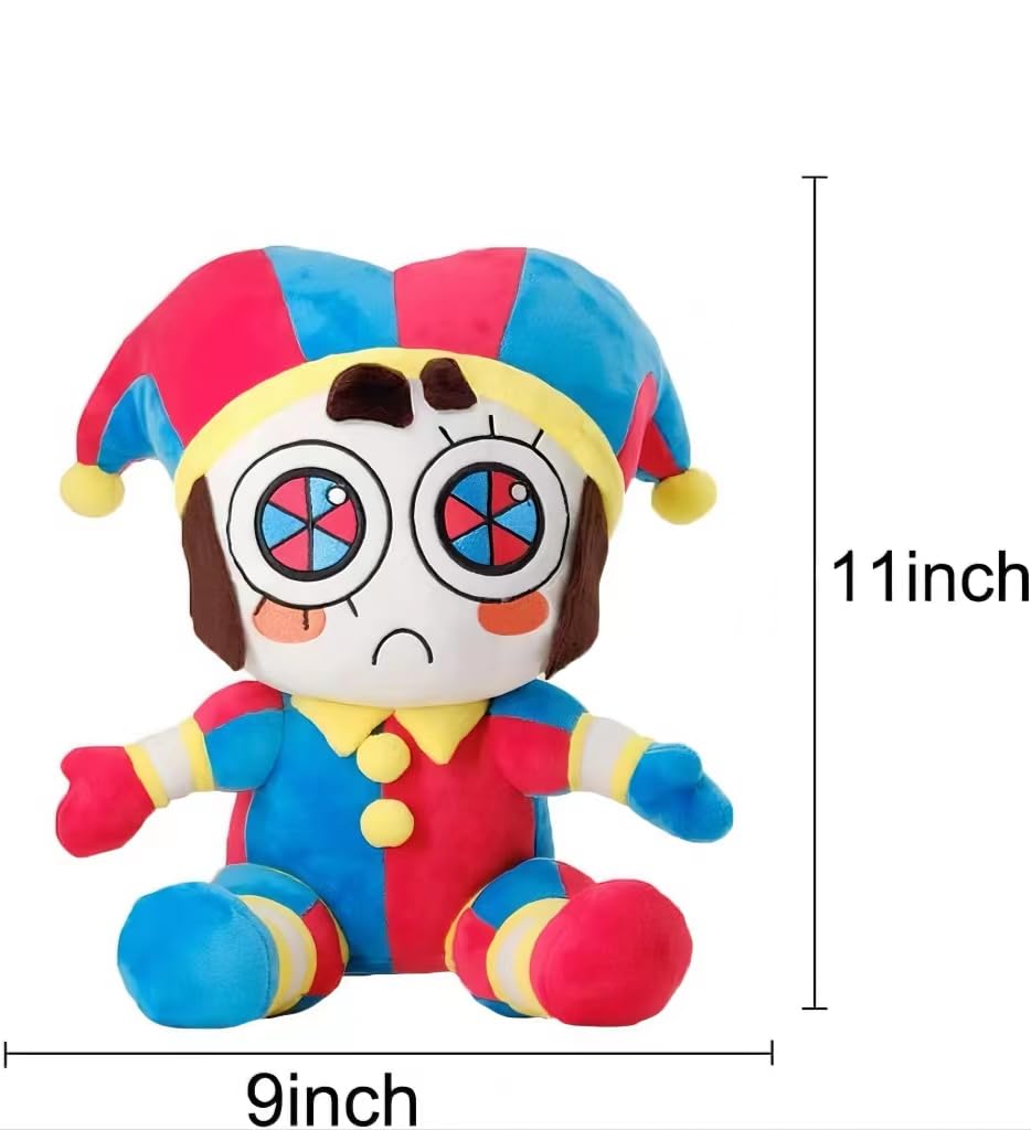 CARRYUSNBM Магический Цирк Номеров Плюшевая игрушка, 11,2 дюйма Магический Цирк Номеров Помни, Джекс Плюшевая игрушка, Мягкая Набивная Аниме Плюшевая игрушка, Аниме Животное