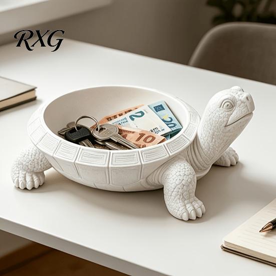 Держатель для монет на комод, 3D-печатный поднос-черепаха для хранения, Декоративный поднос для украшений, Органайзер для ожерелий, Блюдце для колец, Креативный настольный, Гостиная